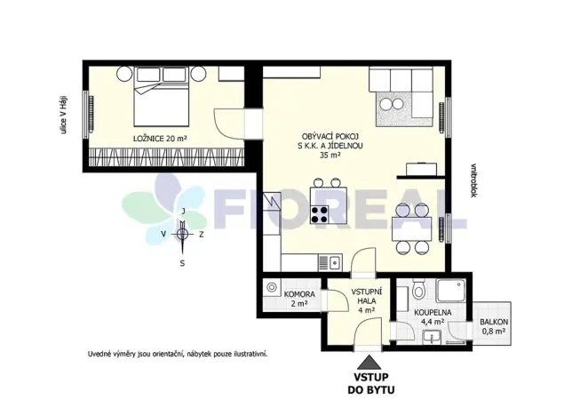 Prodej bytu 2+kk, Praha - Holešovice, U Uranie, 69 m2