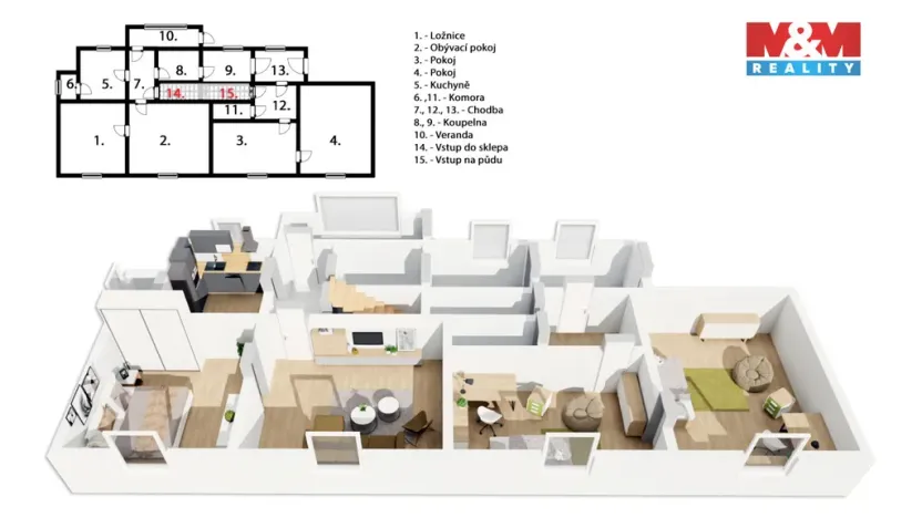 Prodej rodinného domu, Praha - Ďáblice, Brigádnická, 110 m2