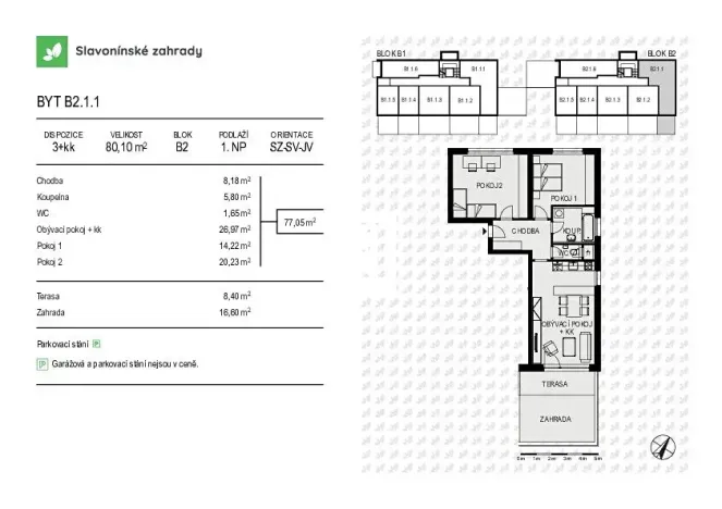 Prodej bytu 3+kk, Olomouc, Loudova, 80 m2