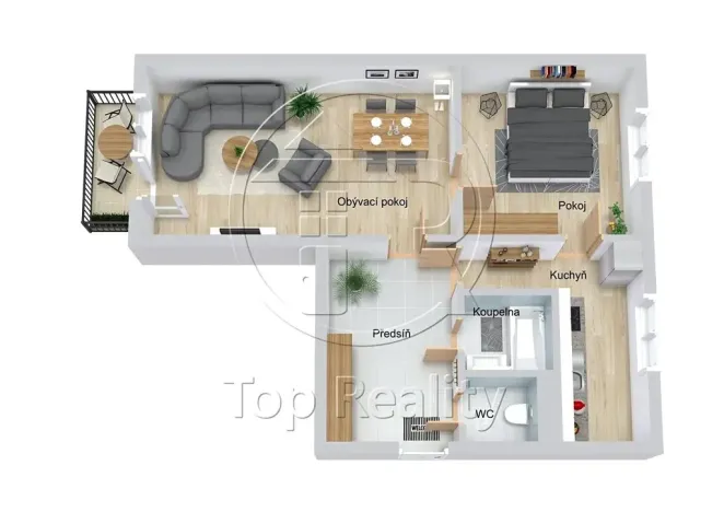 Prodej bytu 2+1, Chodov, Osadní, 52 m2