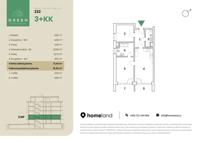 Prodej bytu 3+kk, Mladá Boleslav, 77 m2