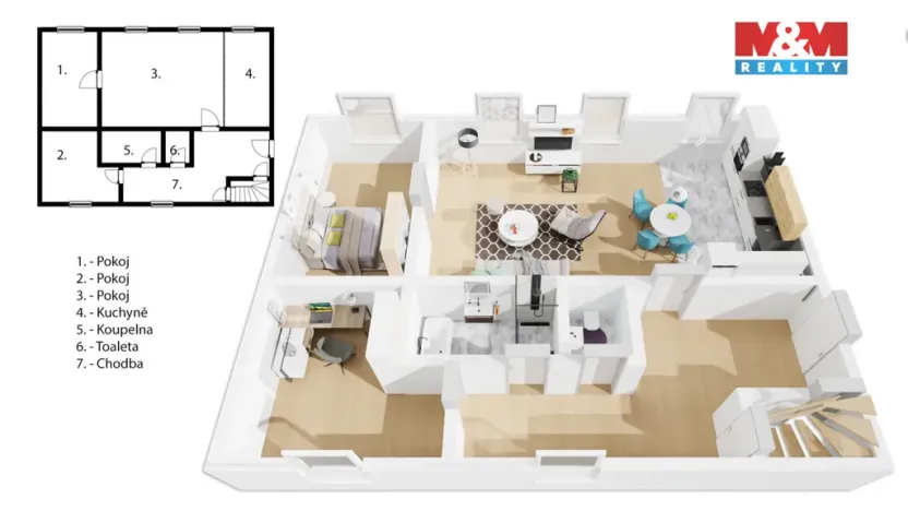 Prodej rodinného domu, Hostouň, Pod Kostelem, 212 m2