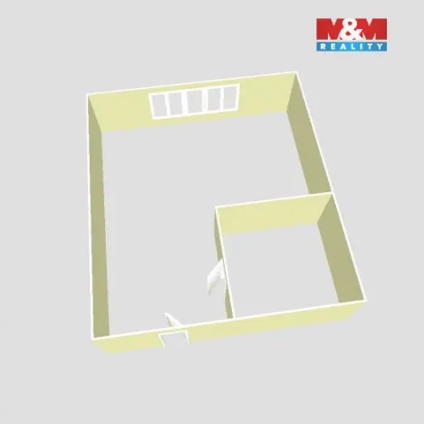 Pronájem bytu 1+kk, Jirkov, Studentská, 20 m2