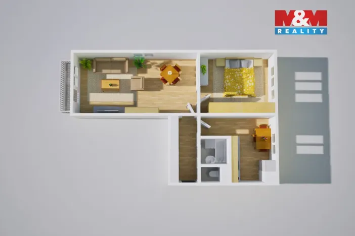 Prodej bytu 2+1, Ústí nad Labem - Bukov, Bratří Čapků, 52 m2