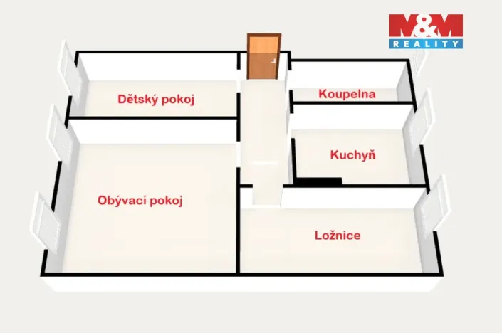 Prodej bytu 3+1, Karlovy Vary, Ondřejská, 61 m2