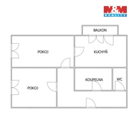 Prodej bytu 2+1, Ostrava - Poruba, Řecká, 45 m2