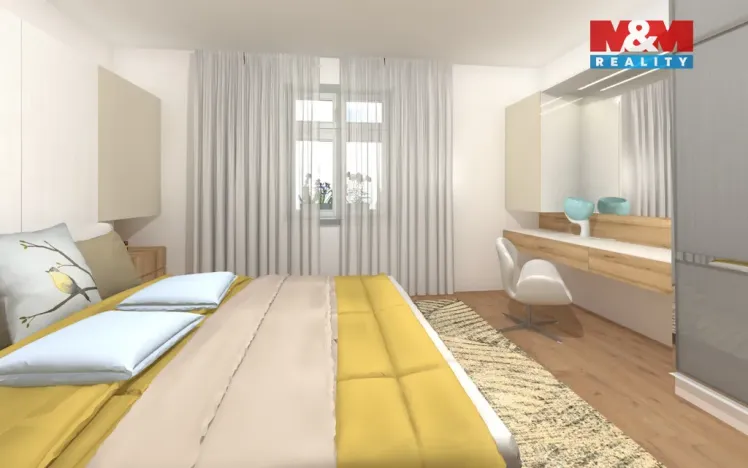 Prodej bytu 2+1, Teplice - Trnovany, Masarykova třída, 67 m2