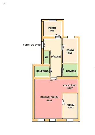Pronájem bytu 3+1, Brno, Údolní, 106 m2