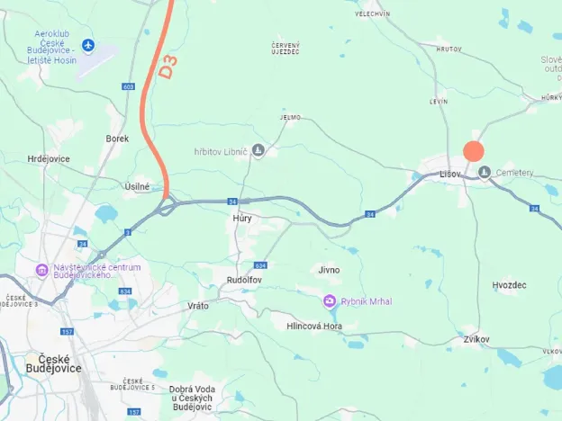 Pronájem výrobních prostor, Lišov, Hůrecká, 5000 m2