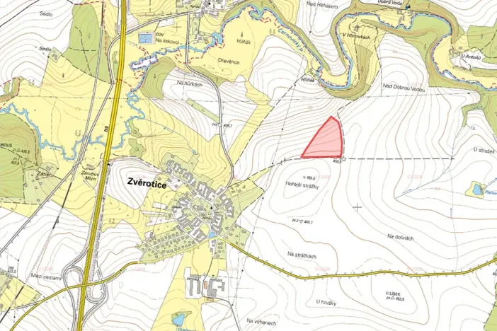 Prodej pole, Zvěrotice, 31044 m2