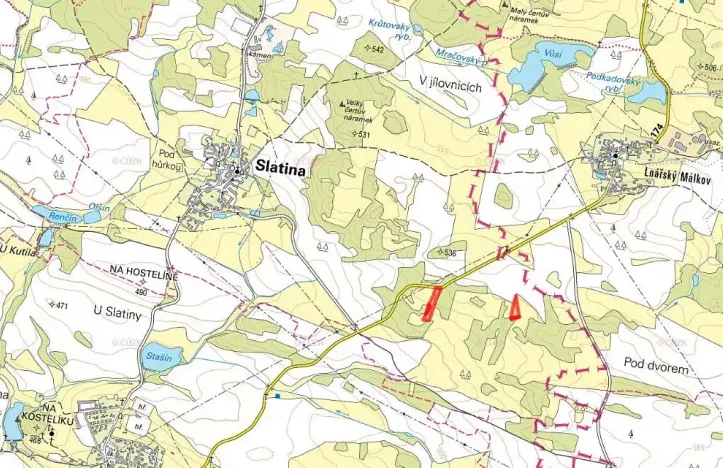 Prodej pole, Slatina, 9265 m2