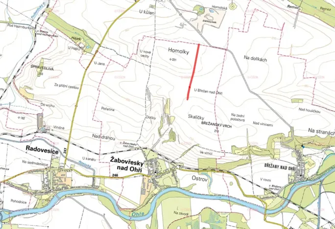 Prodej pole, Žabovřesky nad Ohří, 2557 m2
