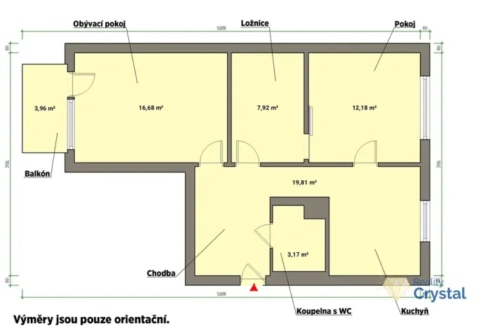 Prodej bytu 3+1, Mariánské Lázně, Za Tratí, 59 m2