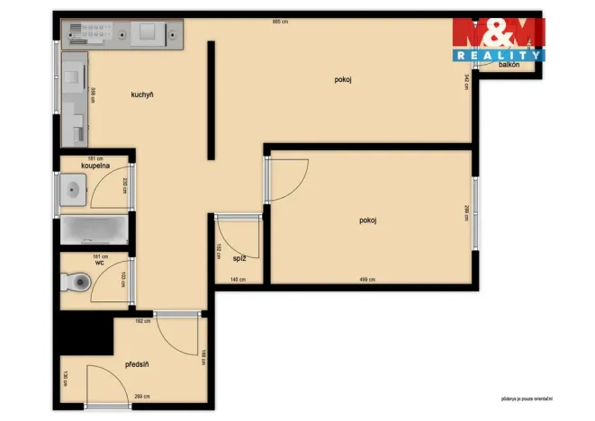 Prodej bytu 2+kk, Brno - Starý Lískovec, U Leskavy, 64 m2