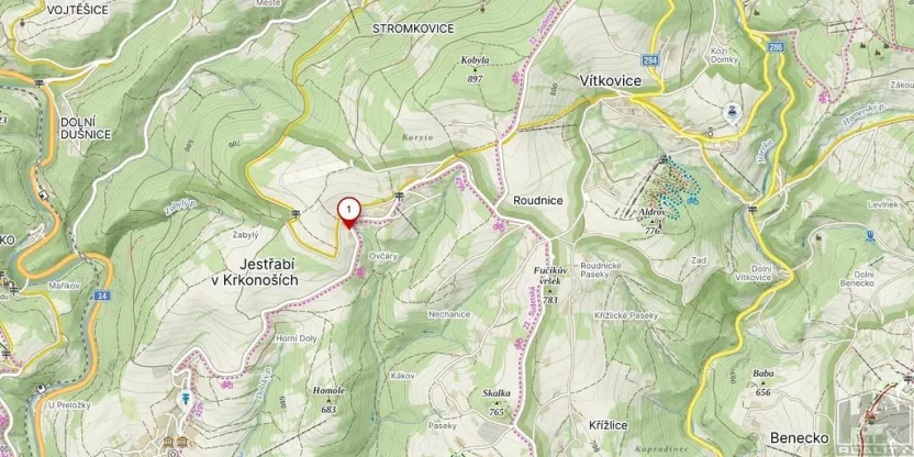 Prodej pozemku, Jestřabí v Krkonoších, 809 m2