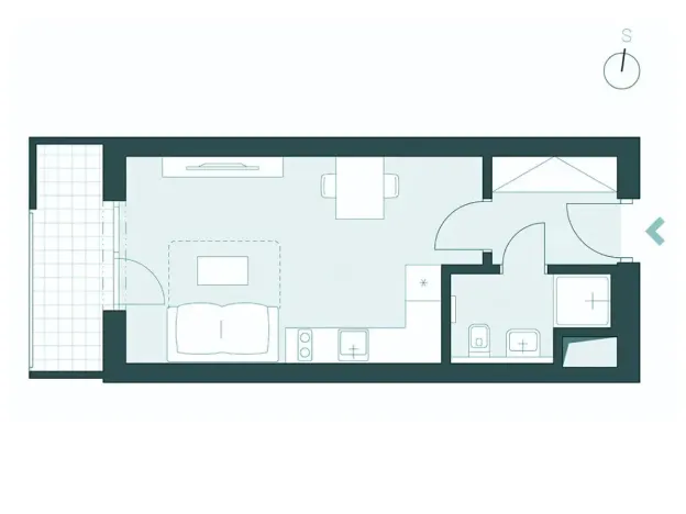 Prodej bytu 1+kk, Praha - Malešice, Nad úžlabinou, 32 m2