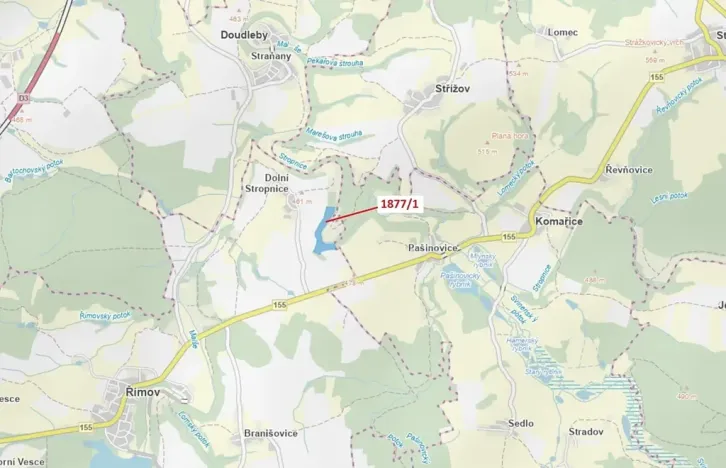 Dražba lesa, Římov, 49760 m2