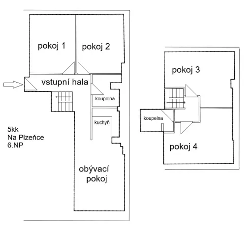Pronájem bytu 5+kk, Praha - Smíchov, Na Plzeňce, 144 m2