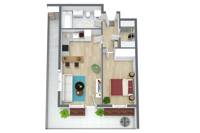 Prodej bytu 2+kk, Praha - Stodůlky, Medunova, 50 m2