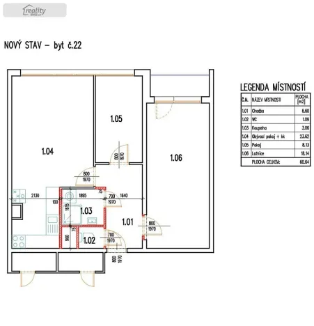 Prodej bytu 3+kk, Praha - Kamýk, Smotlachova, 62 m2