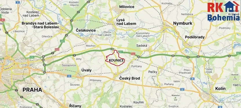 Prodej pozemku pro bydlení, Kounice, 803 m2