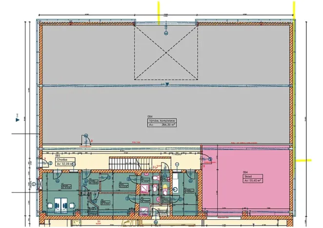 Pronájem výrobních prostor, Sedliště, 504 m2