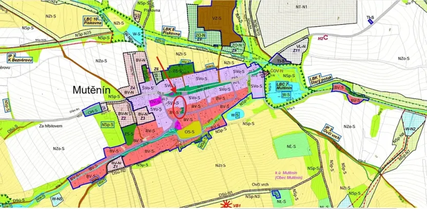 Prodej pozemku pro bydlení, Mutěnín, 1569 m2