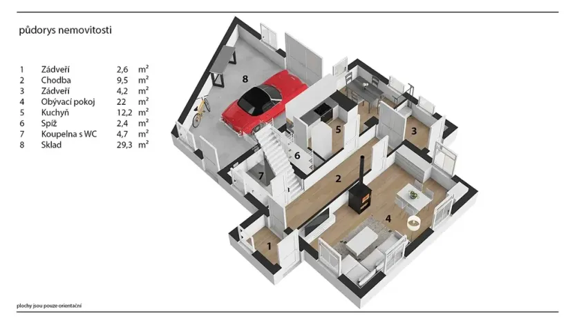 Prodej chalupy, Krouna, 111 m2