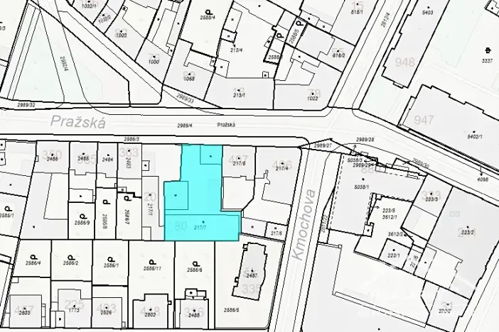Prodej pozemku pro bydlení, Kolín, Pražská, 823 m2