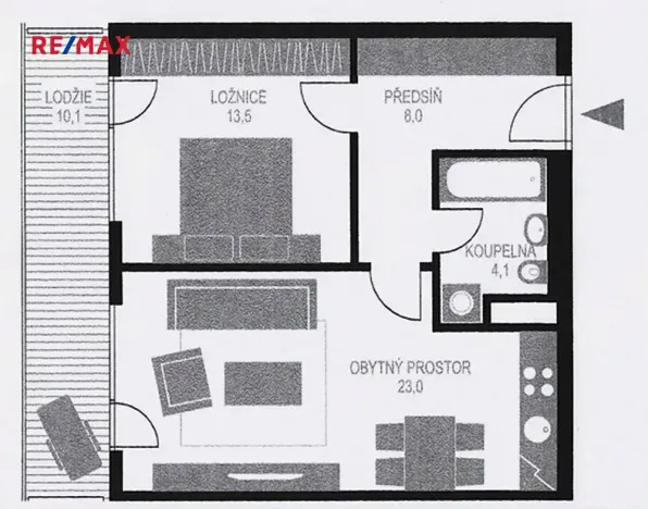 Pronájem bytu 2+kk, Chrudim, Luhanova, 58 m2
