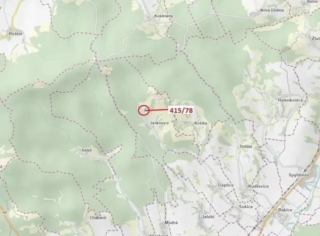 Dražba louky, Jankovice, 6434 m2