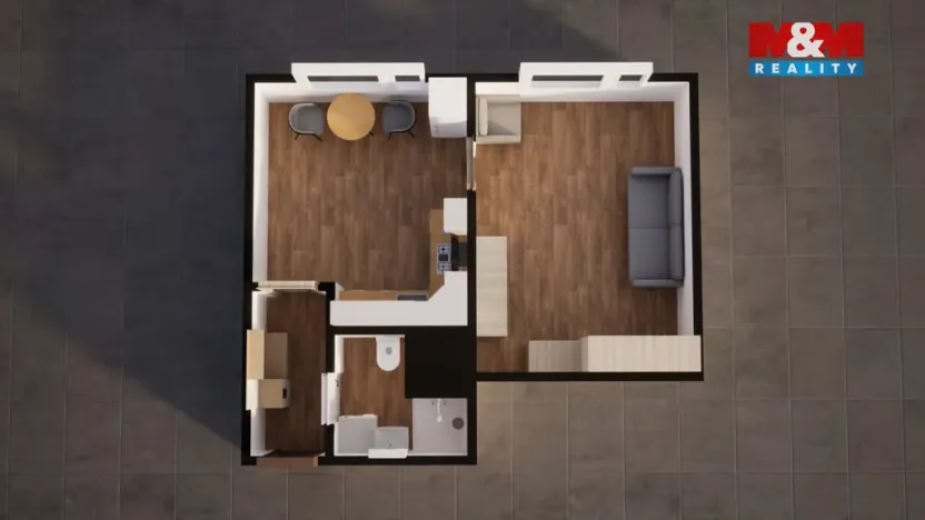 Pronájem bytu 2+kk, Stráž pod Ralskem, Máchova, 37 m2