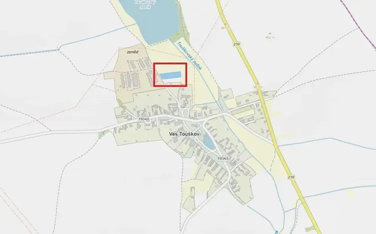 Prodej louky, Ves Touškov, 3860 m2