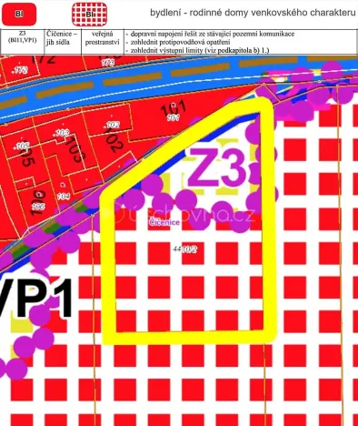 Prodej pozemku pro bydlení, Číčenice, 3500 m2