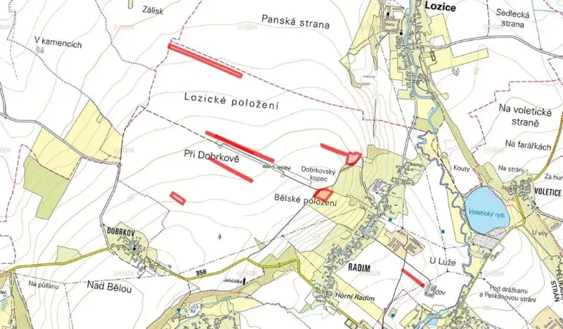 Prodej pole, Luže, 58496 m2