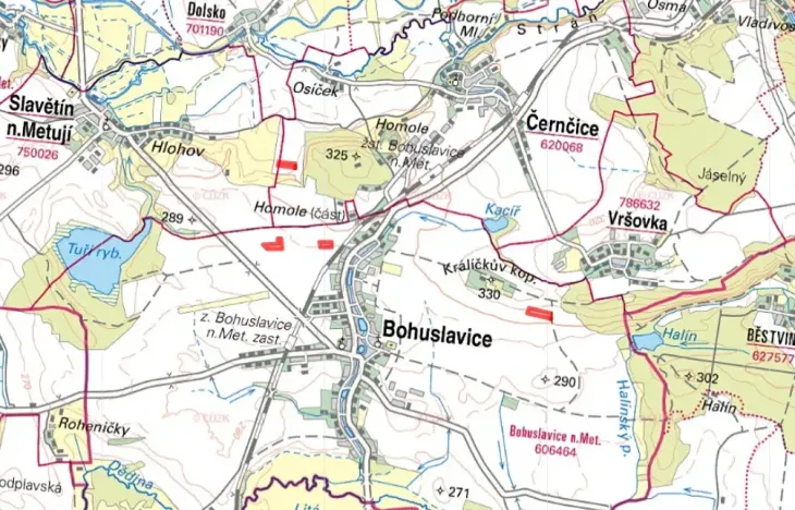 Prodej pole, Bohuslavice, 30834 m2