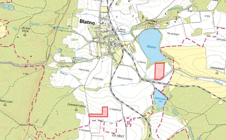 Prodej pole, Blatno, 34961 m2