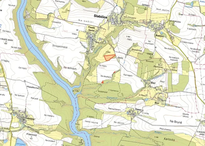 Prodej louky, Slabčice, 21867 m2