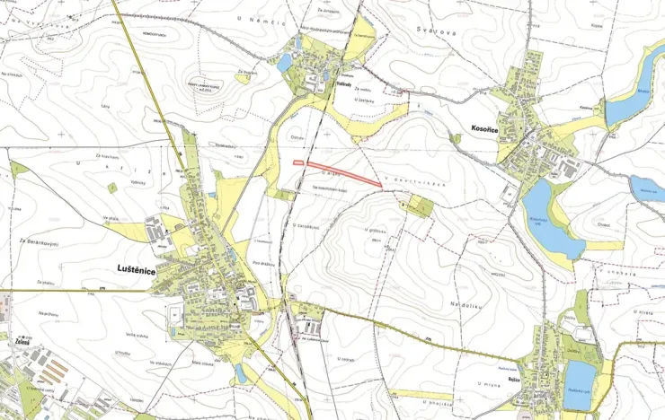 Prodej pole, Luštěnice, 2521 m2