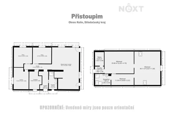 Prodej vícegeneračního domu, Přistoupim, 224 m2