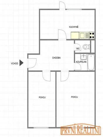 Pronájem bytu 2+1, Uherský Brod, Bří Lužů, 72 m2