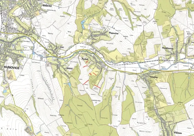 Prodej pole, Podolí, 15734 m2