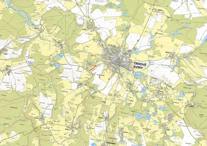 Prodej pole, Trhové Sviny, 8417 m2