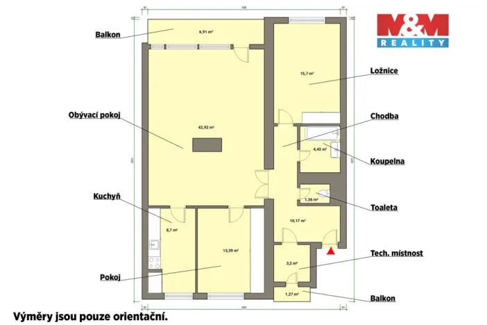 Pronájem bytu 3+1, Mariánské Lázně, Stavbařů, 105 m2