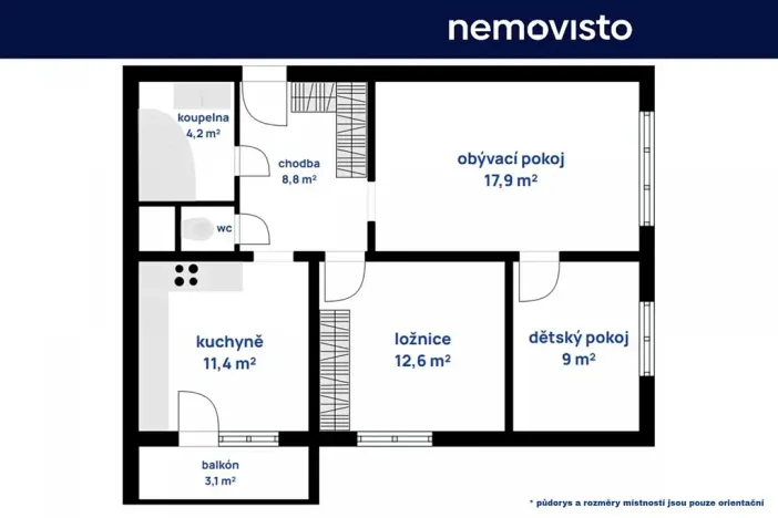 Pronájem bytu 3+1, Ostrava, Horymírova, 65 m2