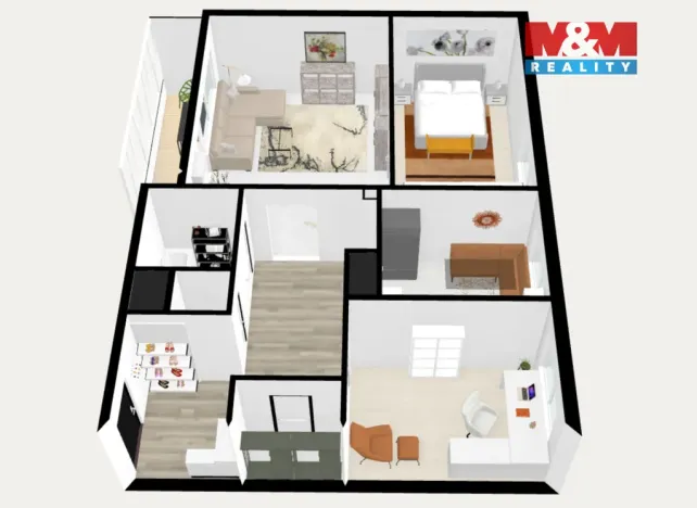 Prodej bytu 3+1, Brno - Starý Lískovec, Dunajská, 66 m2