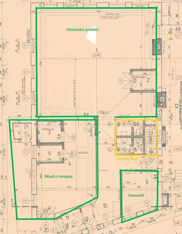Pronájem výrobních prostor, Pohořelice, Hybešova, 223 m2