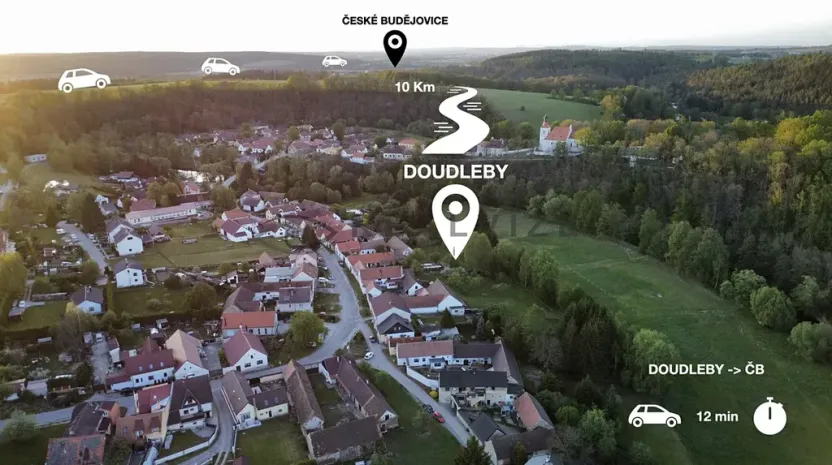 Prodej pozemku pro bydlení, Doudleby, 1200 m2