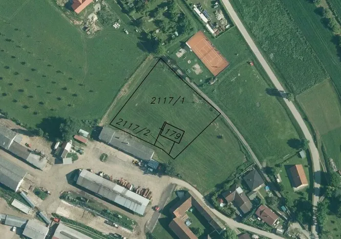 Prodej komerčního pozemku, Ratiboř, 1851 m2