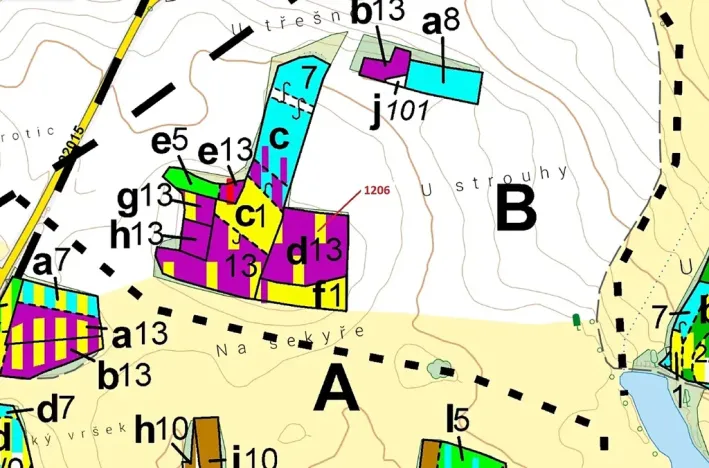 Dražba lesa, Hradiště, 3718 m2